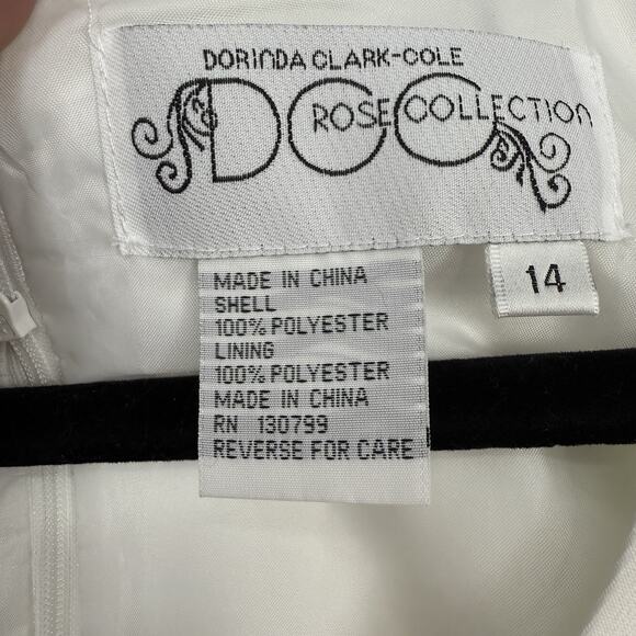 Dorinda Clark Cole Rose Collection 2 PC Dress Set size 14 Colorful Long Jacket - Picture 11 of 15